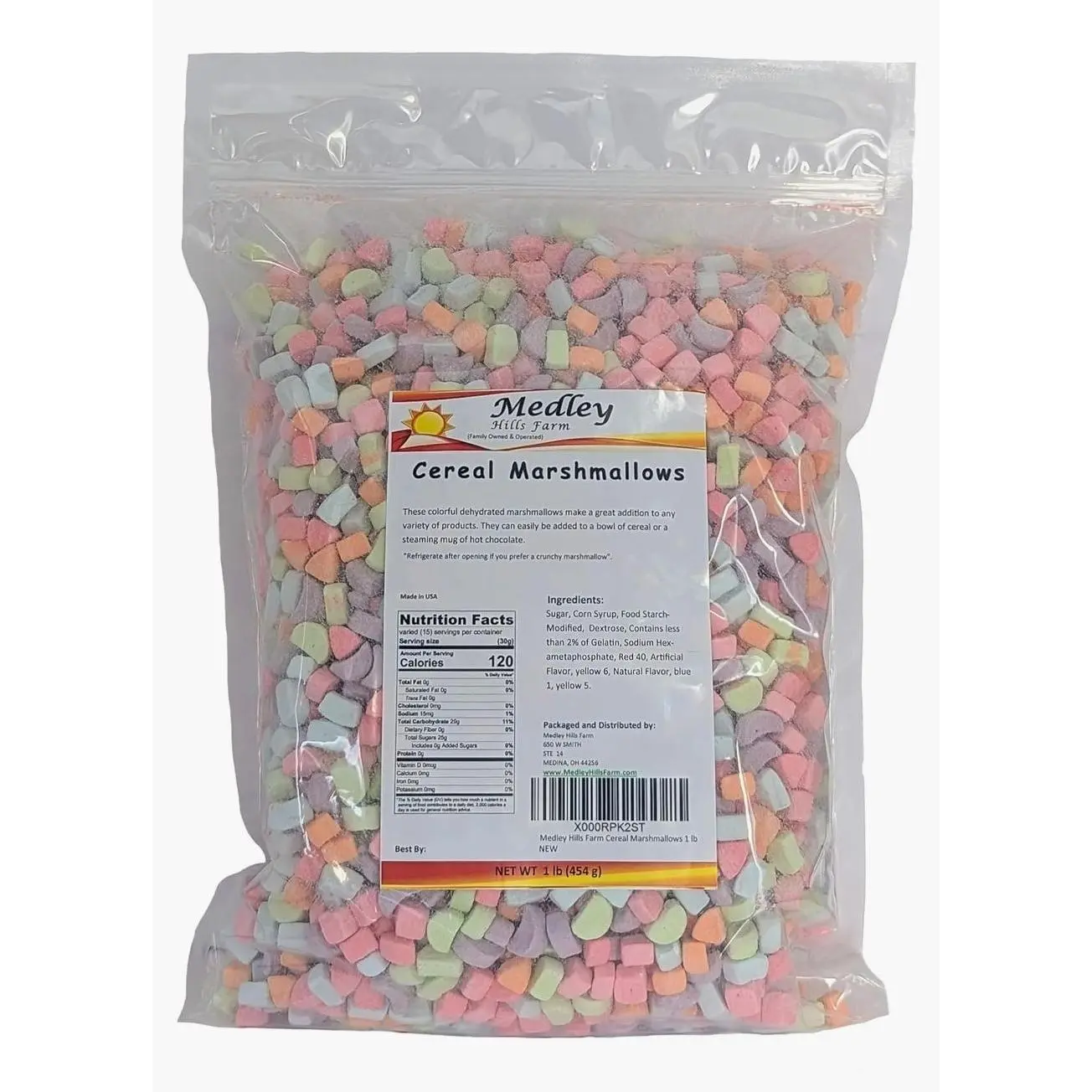 Medley Hills Farm Dehydrated Cereal Marshmallows 1 lb