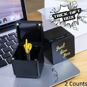 2 Counts Cross-Border Annoying Gift Box, Surprising Surprise Gift Box, Perfect Gift for Girlfriend, Christmas Gift Box, Fun and Unique Present, Gag Gift, Funny Gag Gift