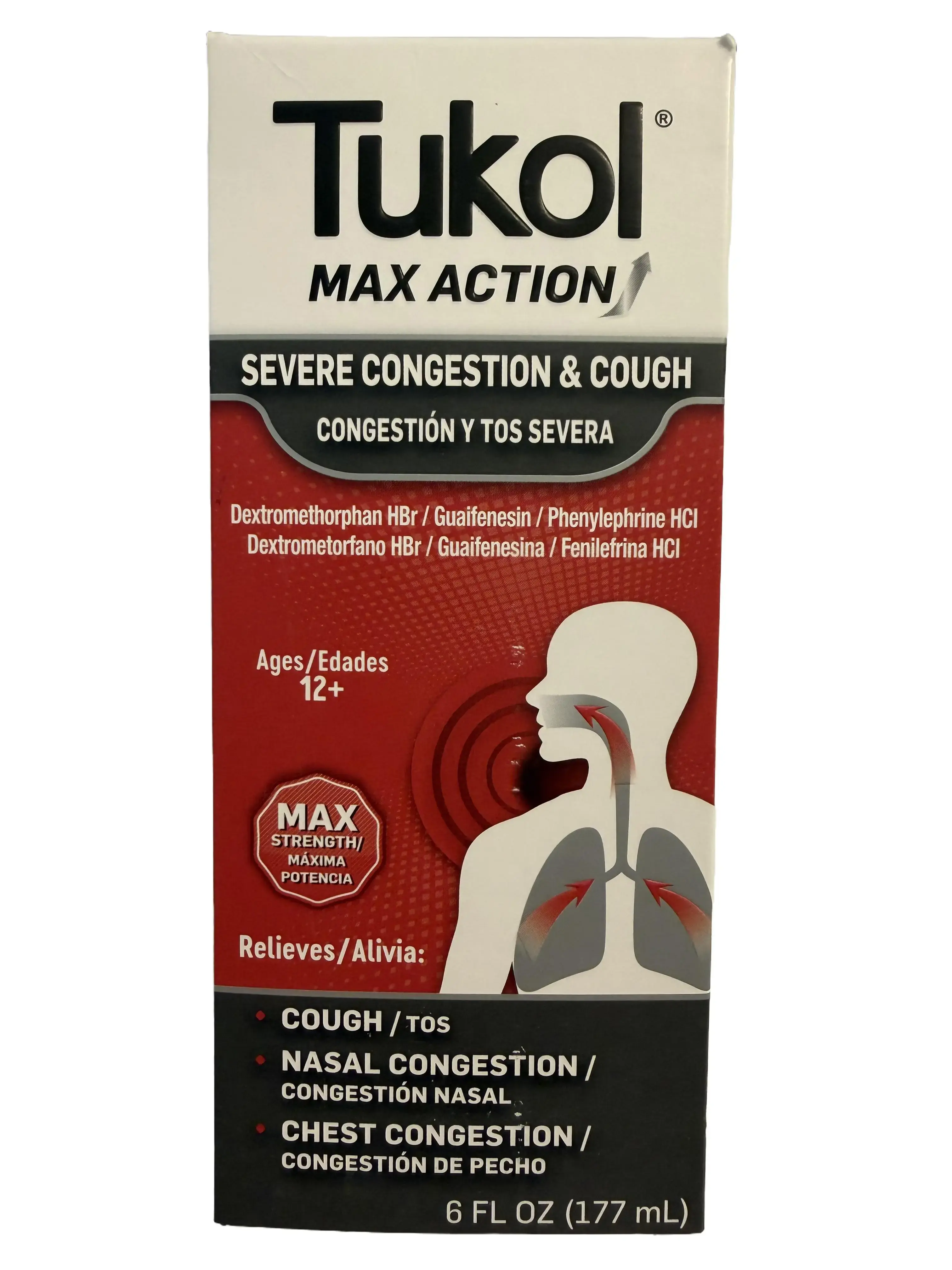 Tukol Max Action Vitamin-Infused Dietary Supplement, 6fl oz Natural Edible Health & Wellness Supplement for Fitness