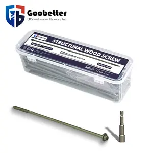 4-inch metal lag screws 50 pieces heavy construction screws Structural wood screws