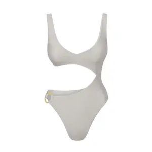 St. Barth's One Piece - Soft Silver Shimmer