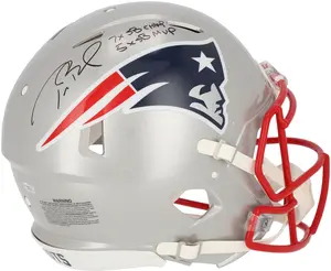 Tom Brady New England Patriots Autographed Riddell Speed Authentic Helmet with "7x SB Champ" and "5x SB MVP" Inscriptions - Fanatics Authentic Certified