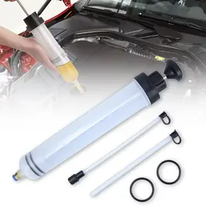 500ML Car Oil Fluid Extractor, Manual Fuel Oil Change Injector with Hose, High Efficiency Vacuum Handheld Coolant Transfer Pump, Car Parts