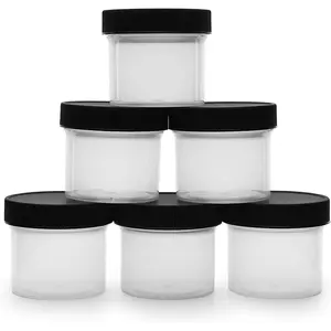 Salad Dressing Condiment Containers (6-Pack); 2-Ounce To-Go Plastic Mini  Storage Jars for Lunch Boxes; Carry Up to 4 Tablespoons