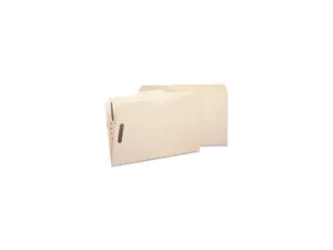Smead 1/3 Tab Cut Legal Recycled Fastener Folder - 8 1/2" x 14" - 2 x 2K Fastener(s) - Top Tab Location - Assorted Position Tab Position - Manila - Manila - 10% - 50 / Box