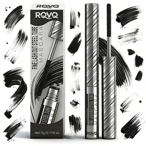 Waterproof Cosmetic Mascara with Precision Wand – Natural Volume, Curl, Length, Lash Separation, Long-Lasting Buildable Plumping Smudge-Proof Formula, Beginner-Friendly Non-Clumping Lash Builder for Daily Wear, Travel