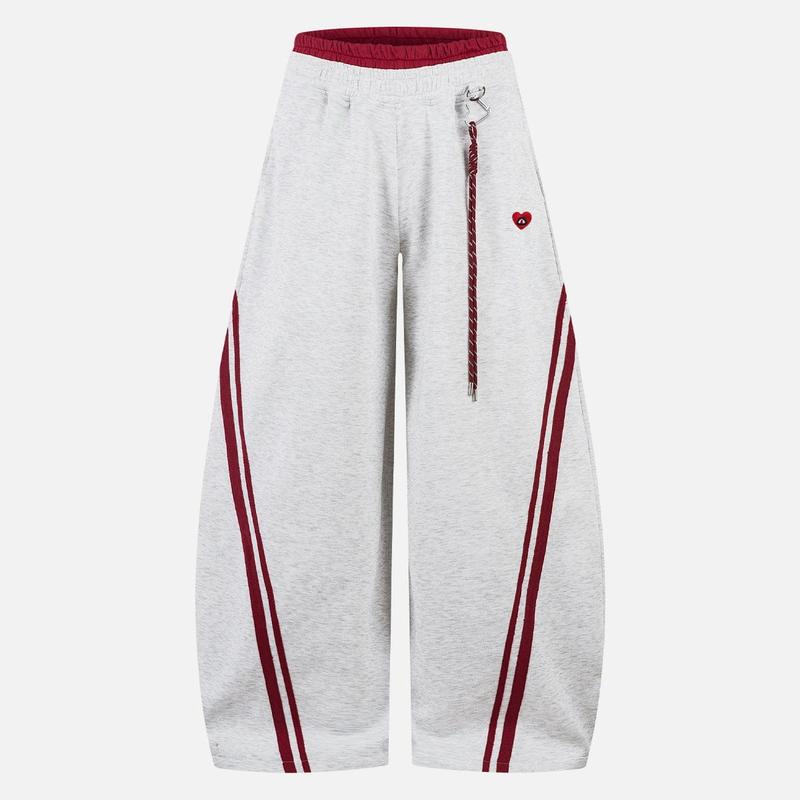 Aelfric Eden Wide-Leg Sweatpants Baggy Straight Side Stripe Everyday Street Pants Sporty Y2K Style