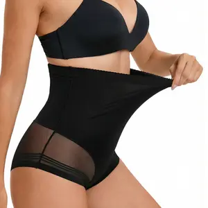 High Waisted Shapewear Panties for Women Tummy Control & Butt Lifting Body Shaper Briefs with Breathable Mesh
