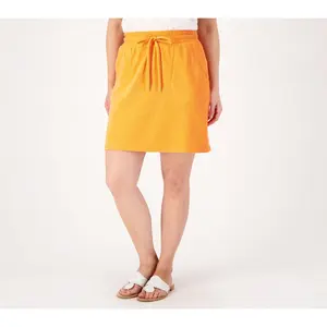 Belle Beach by Kim Gravel Poolside Terry Drawstring Short Skirt