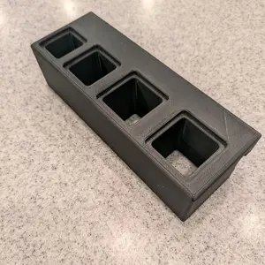 Breaker Bar Holder 3D Printed Storage Solution Fits 4 Different Sizes Sits on Tool Box Lip