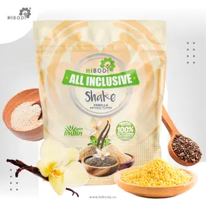 HIBODY All Inclusive Shake - Vanilla Flavor Everyday Nutrition Supplement with 19g Protein, Fiber, Vitamins and Minerals