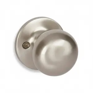 Bedford Dummy Door Knob, Satin Nickel Bedford Dummy Door Knob, Satin Nickel