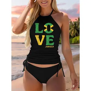 Jamaica Jamaican Women Travel Jamaica Souvenir Two Piece Swimsuit