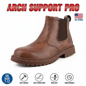 Safety Footwear Unisex Outdoor Splash-proof Smash-proof Puncture-proof Breathable Chef Work Shoe Waterproof Anti-slip Durable Comfortable