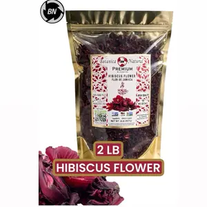 BN 2lb Hibiscus Flower Premium loose Leaf Wildcrafted Beverage Natural Tea