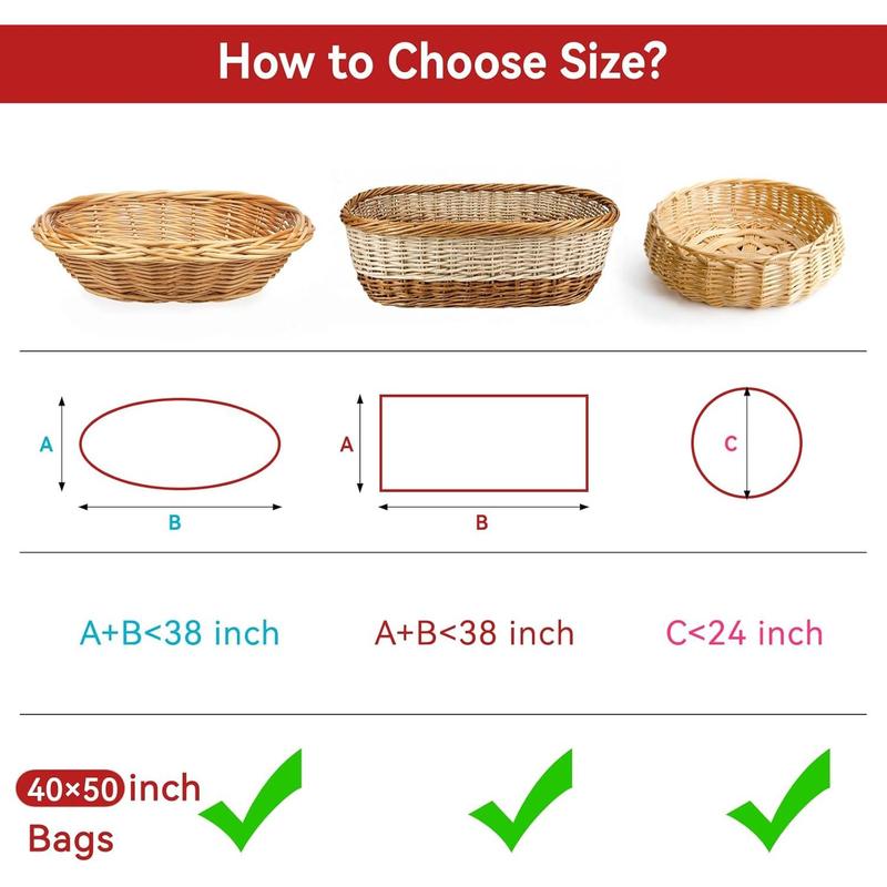 40"x 50" Cellophane Bags, 6 count Clear Cellophane Wrap 3 Mil Thick Plastic Wrapping Bags for Baskets Birthday Shower Halloween Party Favors 40"x 50" Cellophane Bags, 6 count Clear Cellophane Wrap 3 Mil Thick Plastic Wrapping Bags for Baskets Birthday Shower Halloween Party Favors