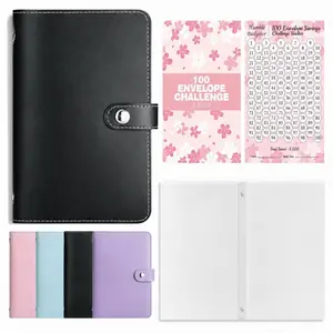 100 Envelope Challenge to save Binder, Budget Binder, Saving Challenge Book, Savings Challenge Planner, Financial Planner, Money Organizer, Budget Planner Book, Monthly Budget Planner, Income Tracker for Birthday, New Year, Valentine's Day
