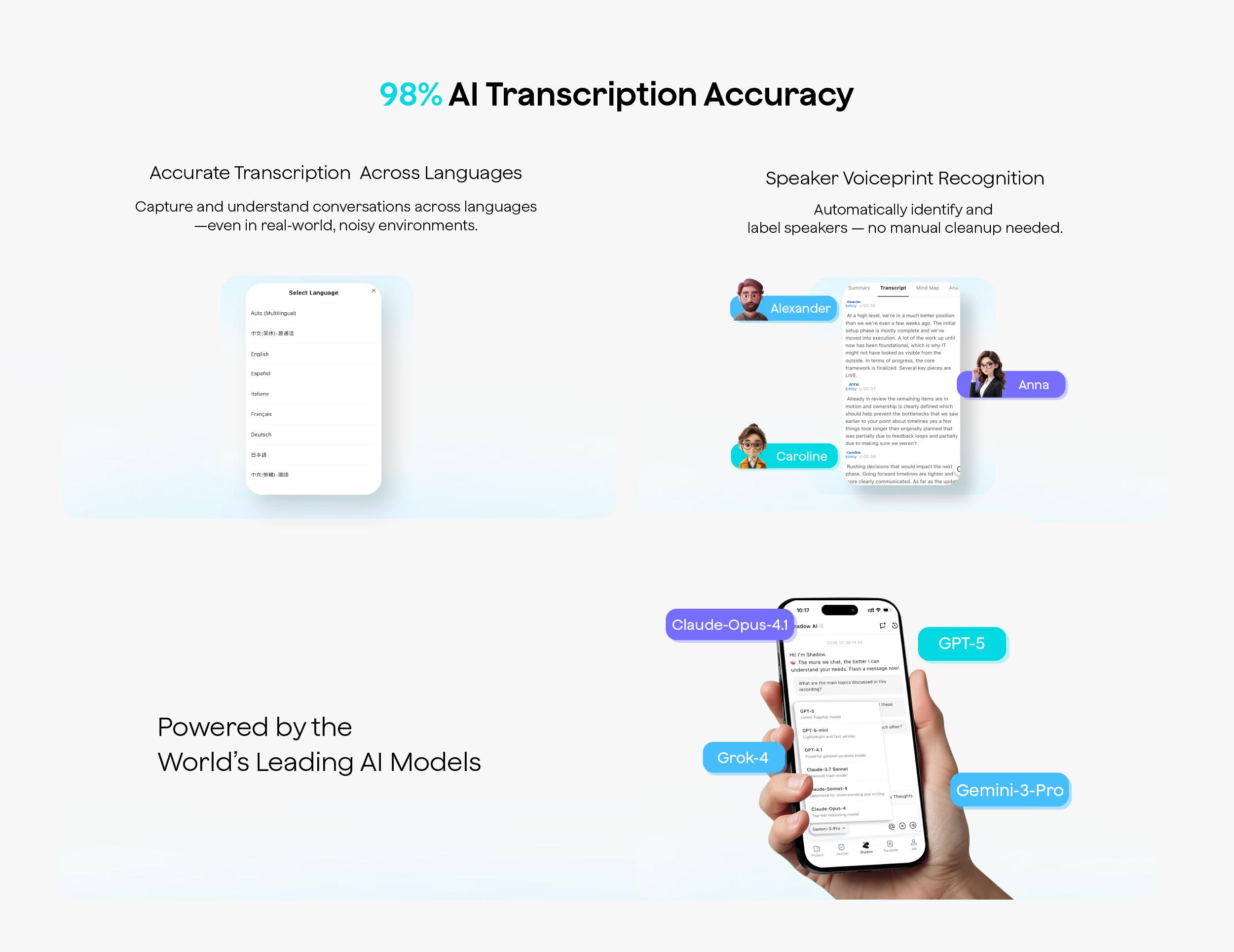[2026]New Version Mobvoi TicNote Lite AI Voice Recorder, AI Note Taking Device w/Instant Transcribe & Summarize, APP Control, Support 120+ Languages, AI Recorder w/Display for Meeting, Calls,Travels, Remote Work and Immigrantion Situation