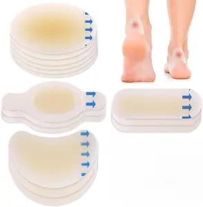 Hydrocolloid Blister Pads for Feet 20PCS – Waterproof Heel Blister Bandages, Anti-Friction Foot Cushions for Heel, Toe & Side of Foot, Invisible Blister Care for High Heels & Walking
