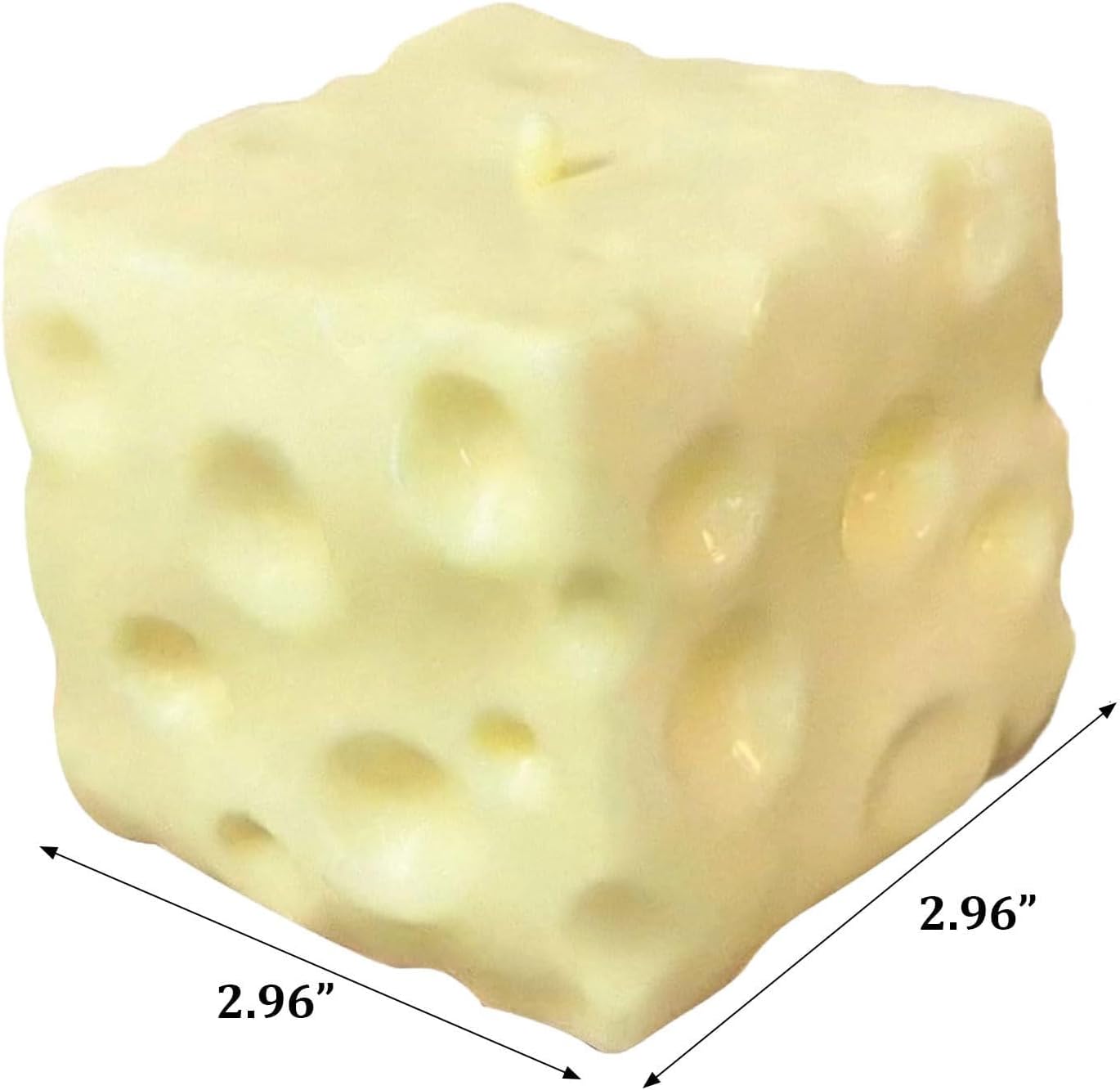 Slow Rise Squishy Cheese Block, Moldable Fidget Stress Ball with Super Soft Texture, Sensory Toy for Relaxation, ASMR Squeeze, Fun Desk Decor