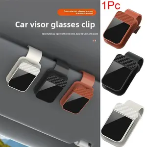 Car Sunglasses Holder Sun Visor Glasses Grip, Card Ticket Holder, Stable Storage Grips, Car Storage Organizers, Eyeglasses Hanger, Car Interior Accessories
