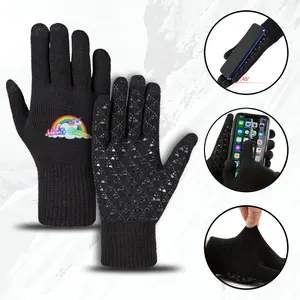Unicorn Rainbow Print Winter Warm Knit Gloves for Outdoor Sports Activities and Casual Wear Perfect for Women and Teens Ideal Gift for Christmas Holiday Thanksgiving and Winter Birthday Presents