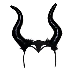 Evil Queen Headband with Attached Horns Adult Costume Accessory