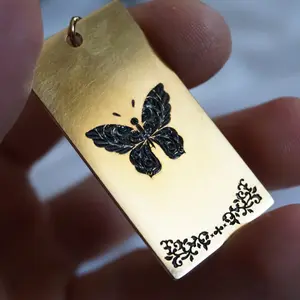 Butterfly Necklace | Pendant | Jewelry | Gold Necklace | Brass Necklace | Silver Necklace | Abstract Fashion | Earrings | Rings | Charm
