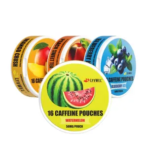 LyvWel Energy Pouches (4 Pack) (56mg fuel/pouch) energy Decky + lip pillow+ pre-workout +nootropics+coffee+energy pouches+upper Deckys