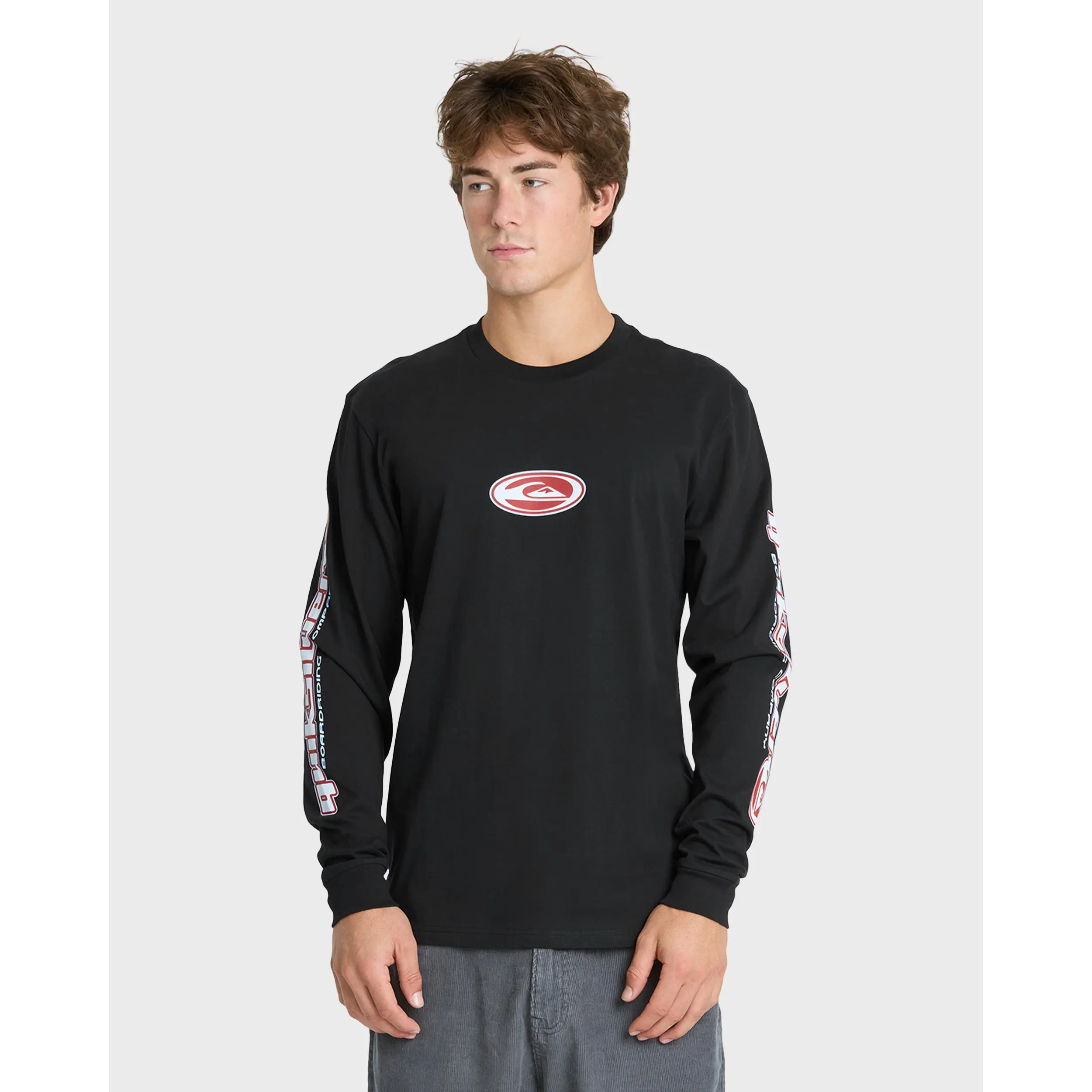 Quiksilver | Clutch Long Sleeve Knit T-shirt | Men's 100% Cotton Breathable | Casual Beach And Everyday Wear