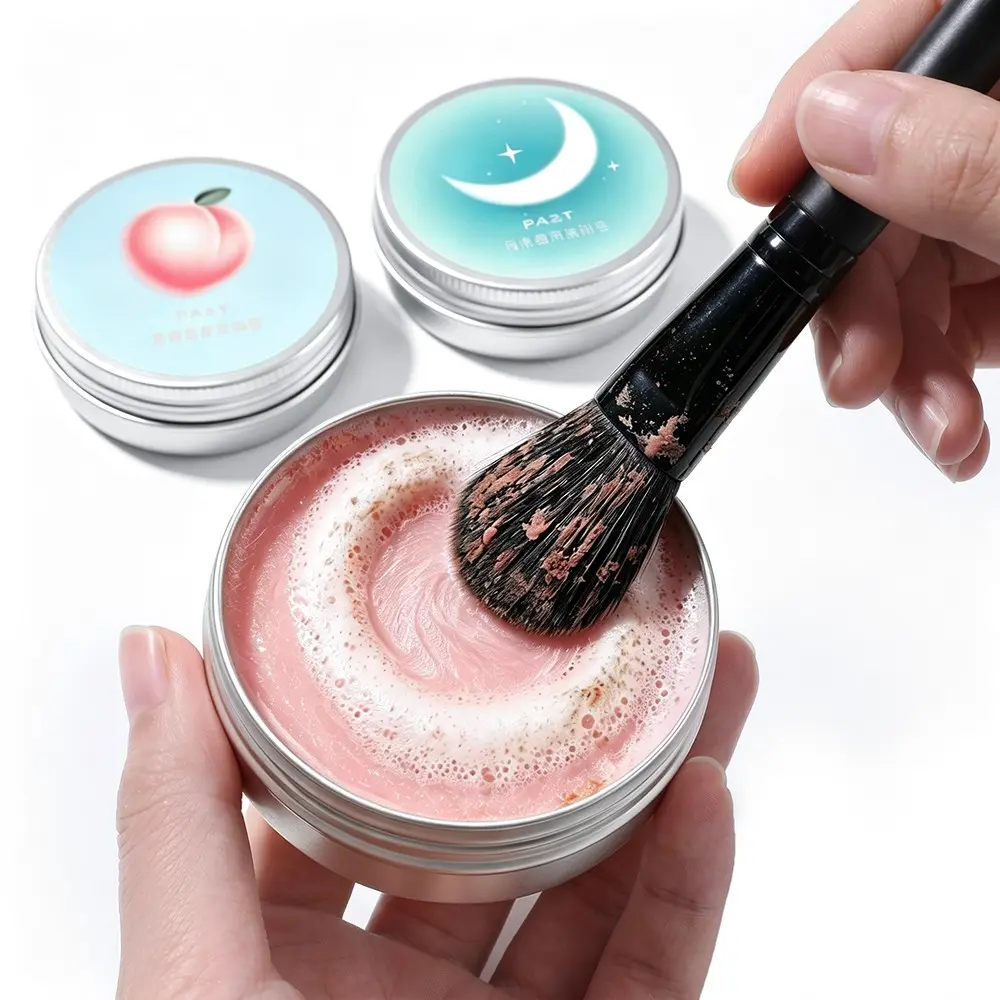 Makeup Brush Sponge Cleaner Soap Powder, Portable Mini Cosmetic Makeup Tool Cleaning Agent, Essential Beauty Care Kit, Perfect for Daily Use, Deep Clean Cleansing