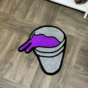 Water Cup Pattern Rug, Anti-Slip Durable Bedroom Carpet, Indoor Area Rugs, Soft Easy-To-Clean, Suitable for Gaming Room/bedroom, Trendy Design