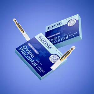 ROZINO- Ovine Placenta Extract Serum - High-Purity Sheep Placenta Essence with Hyaluronic Acid & Ceramides for Deep Nourishment & Anti-Aging Care - 30ml Dark Glass Bottle with Dropper