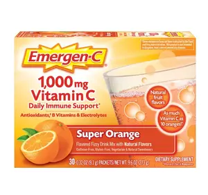 Emergen-C 1000mg Vitamin C Powder for Daily Immune Support with Super Orange Flavor and Natural Sweeteners, Dietary Supplement - Healthcare
