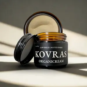 Organicream by Kovras - Low Hold, Matte Finish, 100% All-Natural 6-Ingredient Hair & Scalp Healthy Styling Clay for Men and Women.