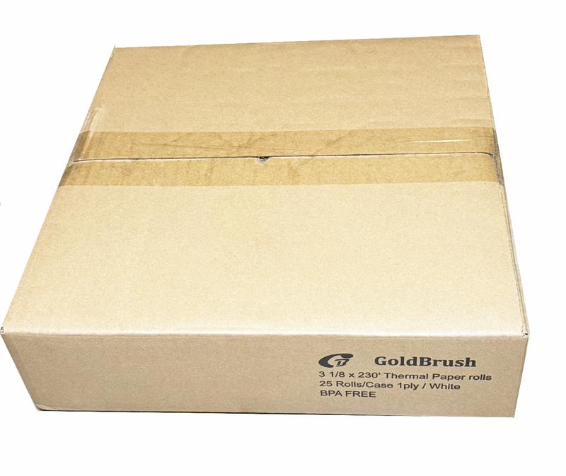3 1/8" x 230' THERMAL POS RECEIPT PRINTER ROLL PAPER BPA FREE USA 25 ROLLS (50 Rolls)