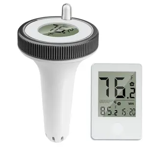 Pool thermometer floating easy read large screen digital wireless pool thermometer waterproof pools water thermometers floating thermometer for swimming poolshot tubsaquariumsfish tank