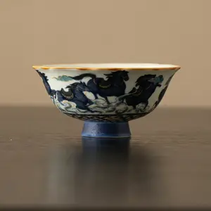 Ceramic Master Cup Vintage Small Single-Person Tea Cup Premium Household Tea Set for Tea Tasting