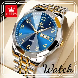Premium OLEVS Business Wristwatch, Classic Men's Quartz Watch, Waterproof Luminous Design, Ideal Gift for Men 9970