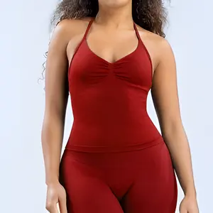 Dfyne Impact Longline Strappy Top - Incredibly soft feel, Built-in bra with removable pads