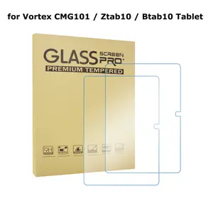 2PCS Tempered Glass Screen Protector for Vortex CMG101 / Ztab10 / Btab10 Tablets, Durable Screen Protector, Easy Installation, Perfect Fit