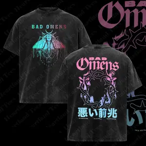 Bad Omens rock tour short sleeve classic black color shirt & Hoodie, rock tour t-shirt, alternative band merch, trending t-shirt, 90s graphic tee, vintage graphic tee, grunge aesthetic shirt, classic rock merch