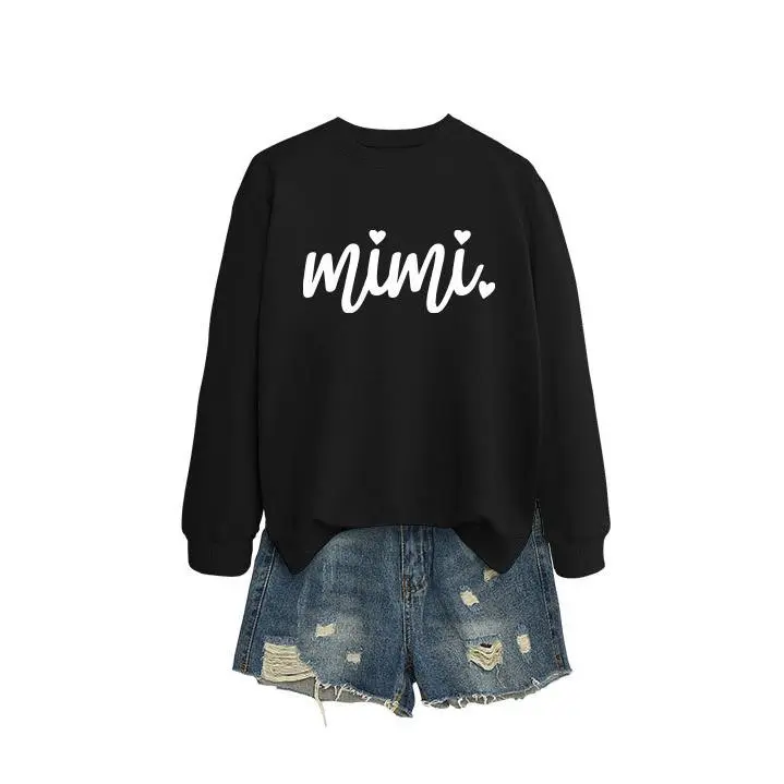 black hoodie（white font）