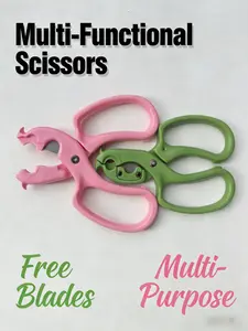 Multi-Functional Flower Scissors, Leaf & Stem Trimmer for Roses, Floral Arranging & Gardening | Replaceable Blades, Home/Garden Hand Shears