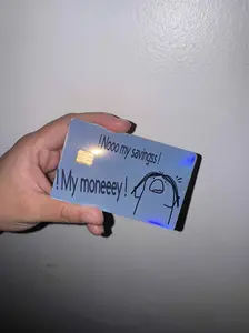 Funny Credit Card Skin Sticker - Small Chip Design for Easy Application - Social Media Decal Sticky Back Photo Custom Decal Handmade Crafts DIY Kit