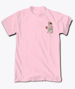 Tropical Hibiscus Bear Mens T-Shirt