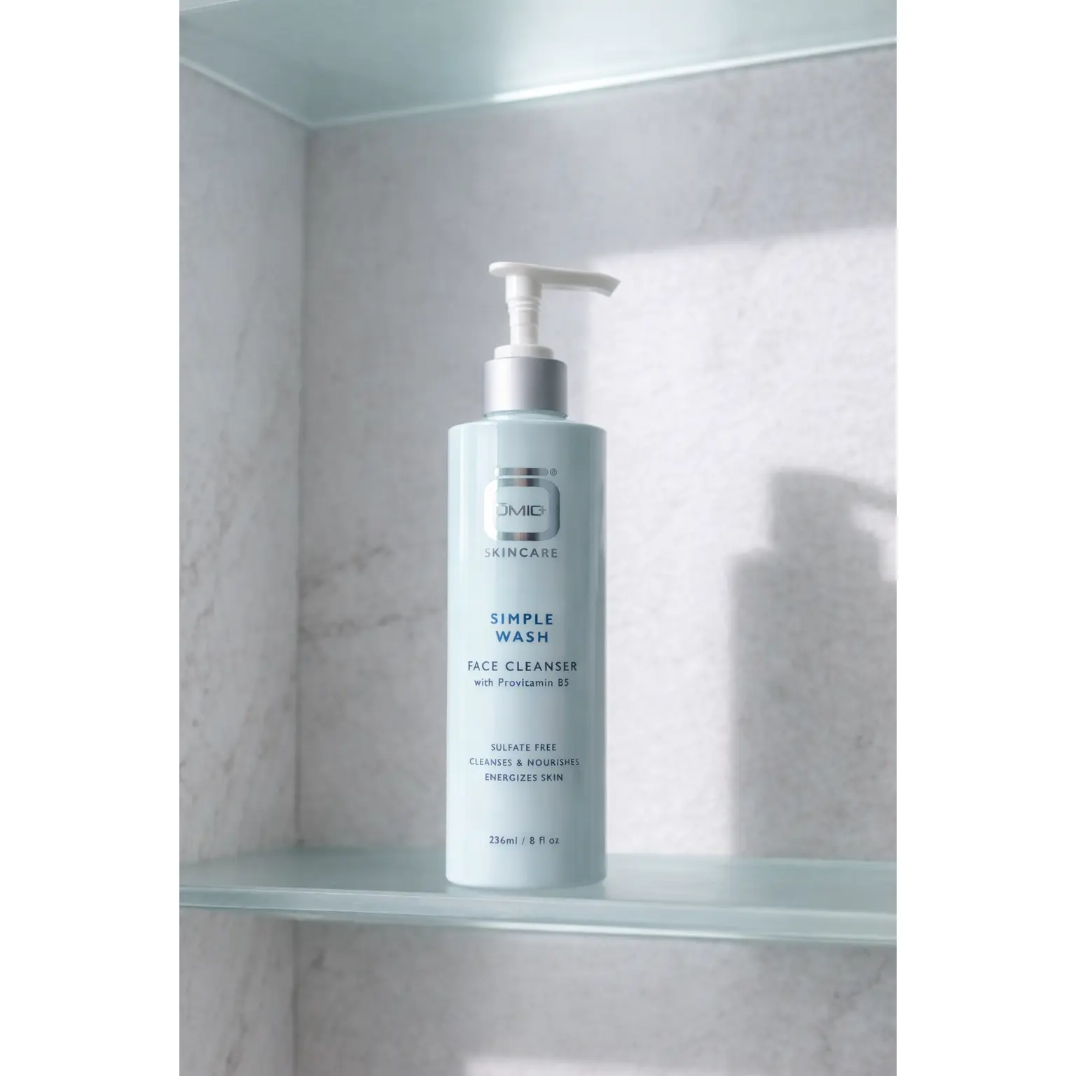 Omic+ Provitamin B5 Daily Face Wash - Unisex Fragrance-Free Barrier Cleanser for Sensitive Skin, Soothing Hydration, 236ml