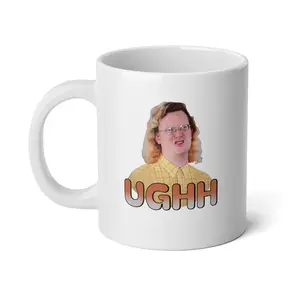 Mug WHITE ONLY UGHH mug, Gift For Fan,Coffee Mug Meme Funny Drinkware Coffee Gift For Fan, Koozie