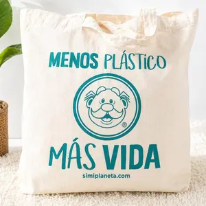Bolsa Ecológica Dr. Simi Grande 45x45 cm | Reutilizable 100% Algodón | Eco Friendly