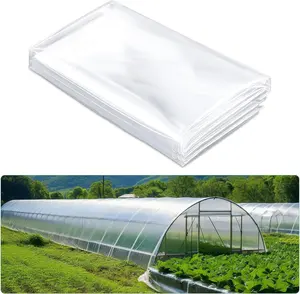 Greenhouse Plastic Sheeting, 6.5 x 19.6 FT 6 mil Clear Greenhouse Film